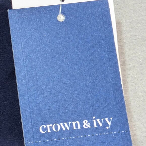 NEW Crown & Ivy Dad Shorts Mens XL Navy Cotton Resort Chino Driving Motion Flex - Picture 10 of 11